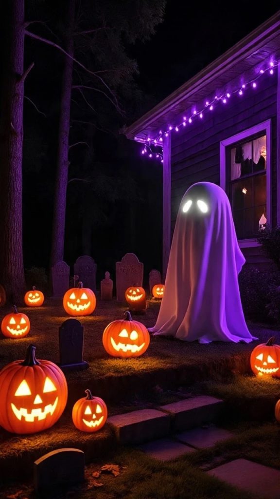 Scary Halloween front home décor