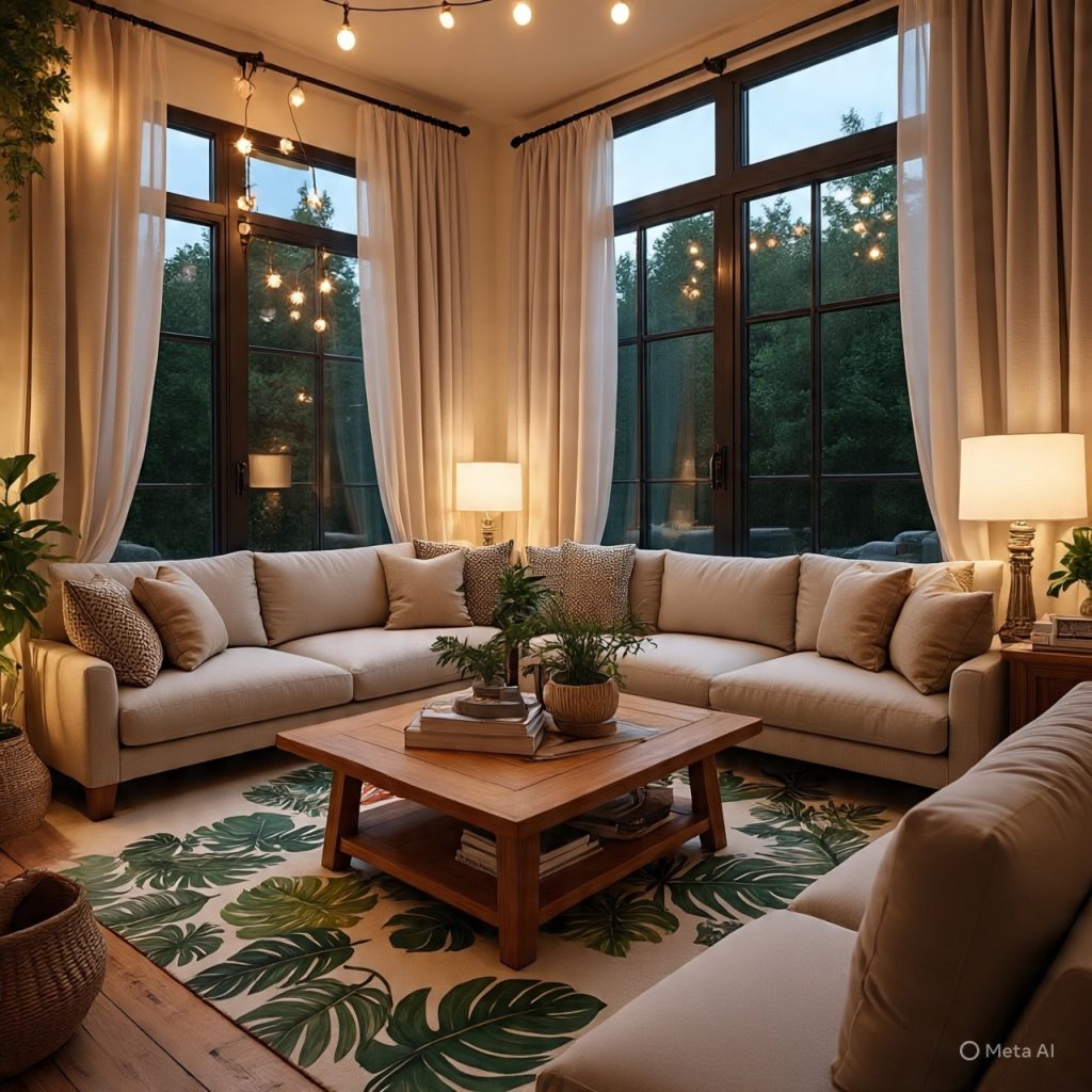 cozy sitting area