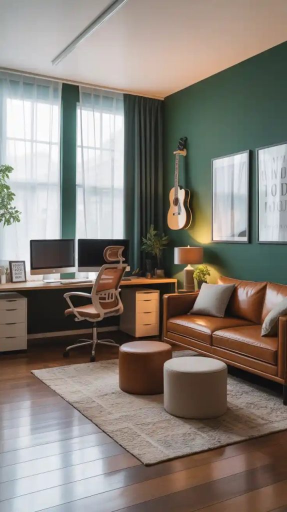 Rustic Farmhouse Office before and after
