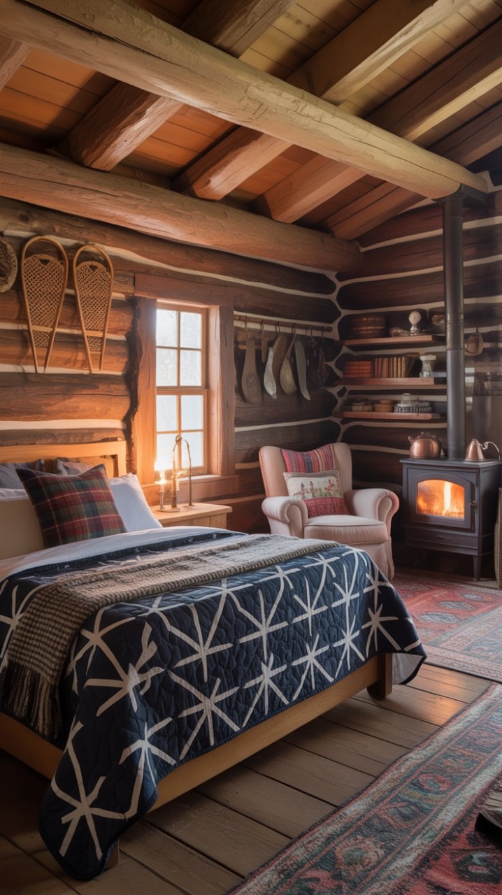 log cabin warmth