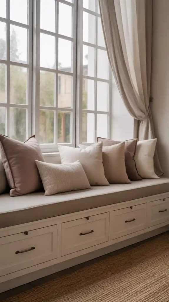 under window storage ideas