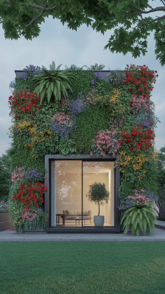 Plant-filled home office with indoor greenery