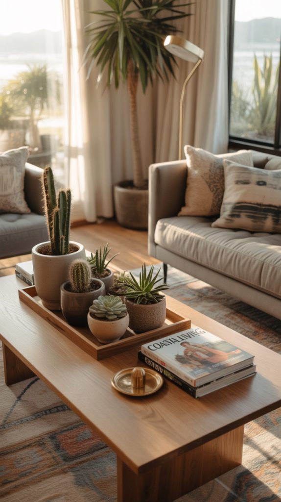 Eco-friendly apartment with recycled plant pots