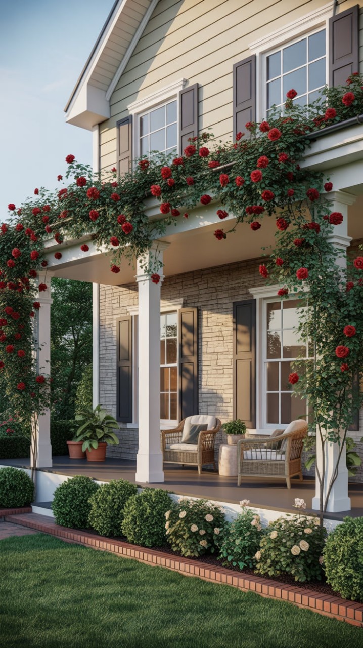 Compact bistro set for a tiny porch