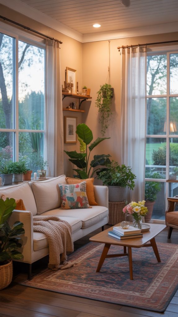Nautical-themed summer porch décor