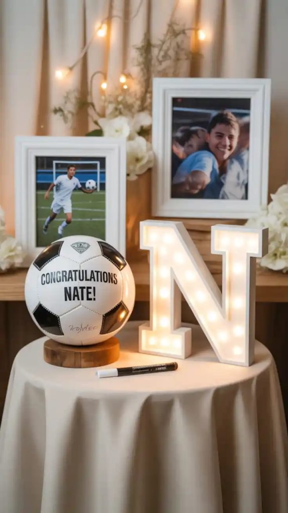 Candlelit senior anniversary table setting