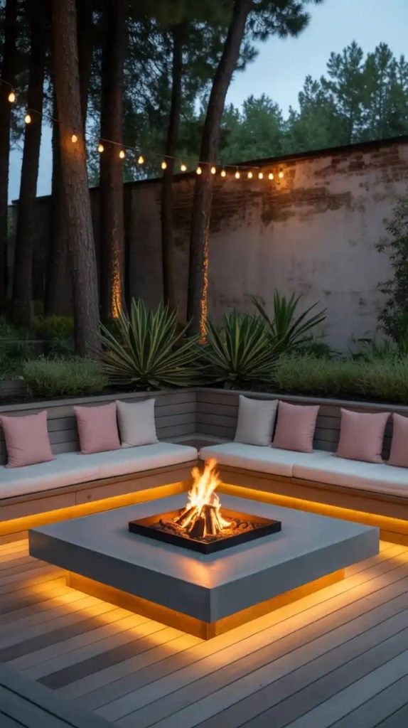 small backyard portable fire pit
