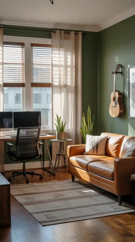Tiered curtains in traditional kitchen window