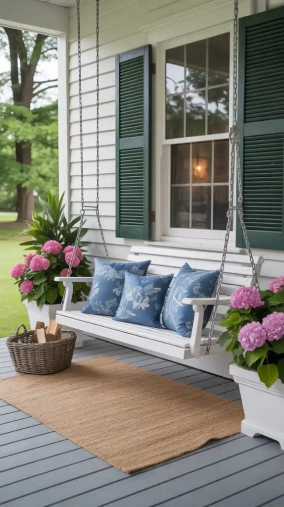 bold painted front door for curb appeal