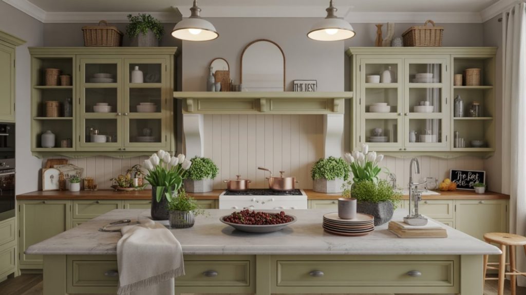 Eco-friendly kitchen with reusable glass jars