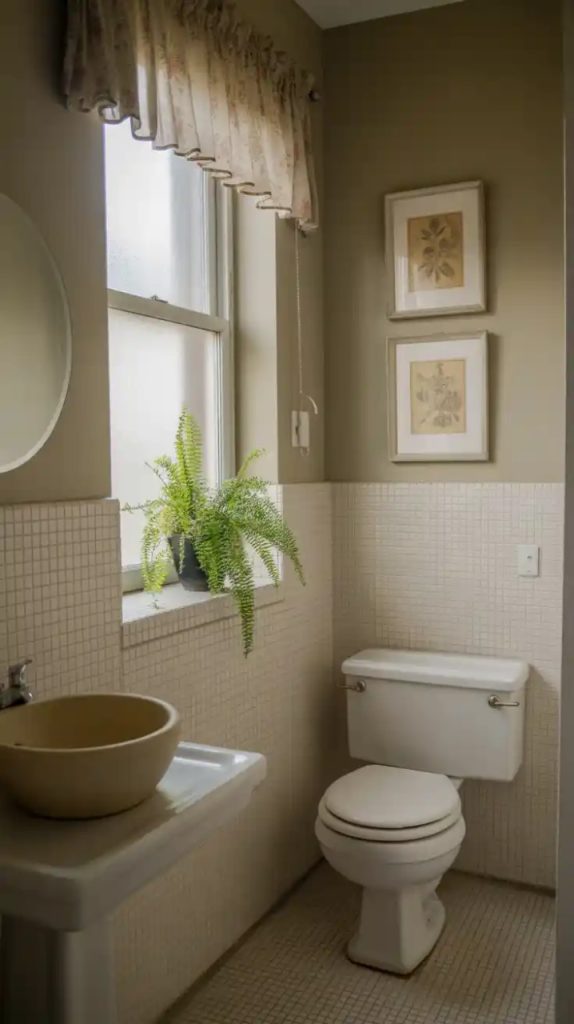 Contemporary bathroom glow up with floating vanity
