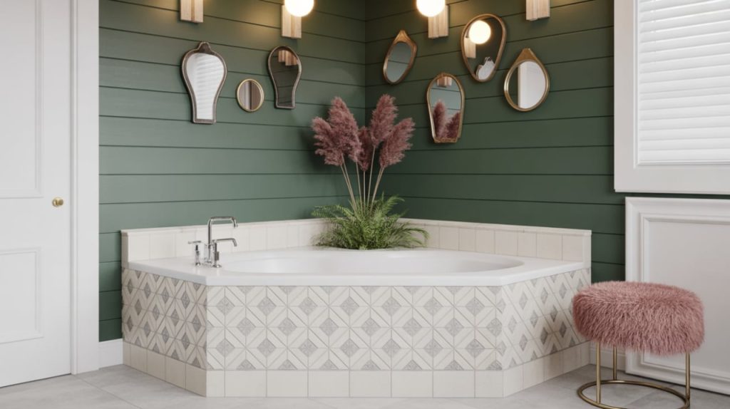 Modern bathroom glow up with LED vanity lighting