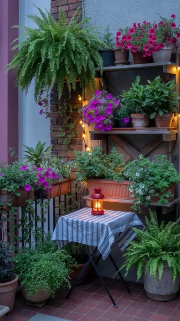 balcony herb garden