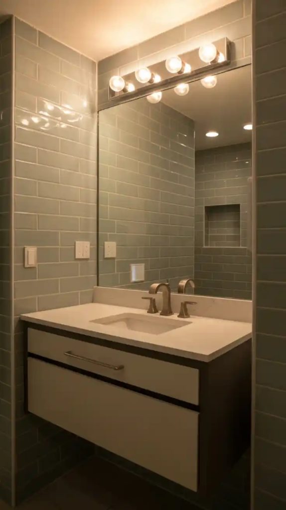 Black-and-white modern bathroom remodel