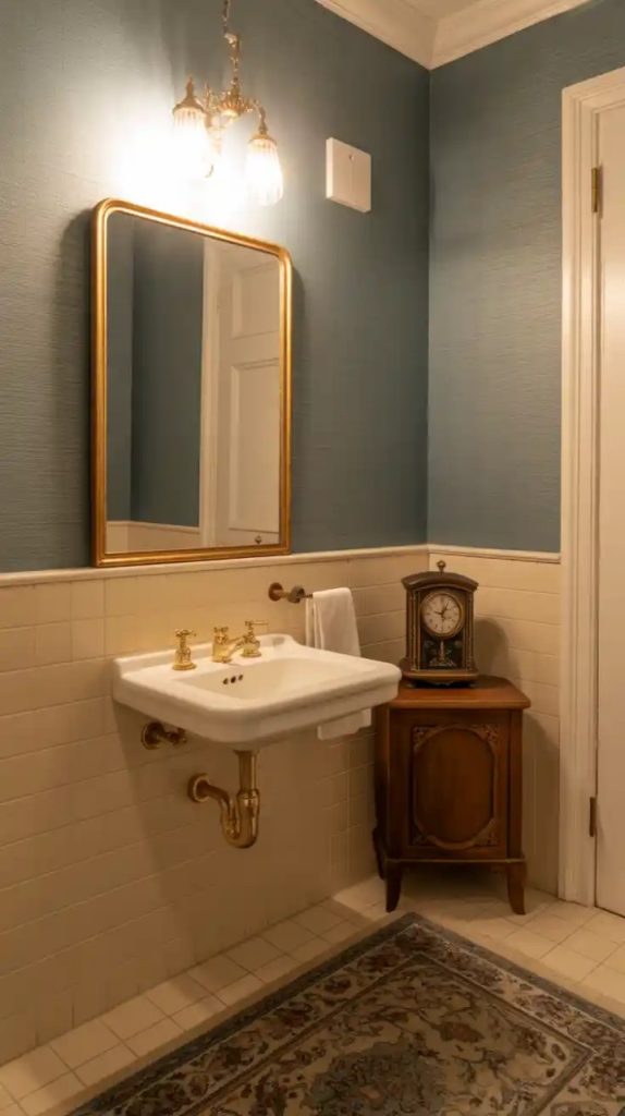 Small bathroom makeover under $2,000 with fresh paint