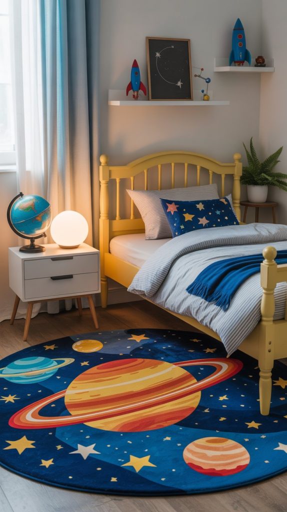 Planet puzzle wall art interactive toddler space decor