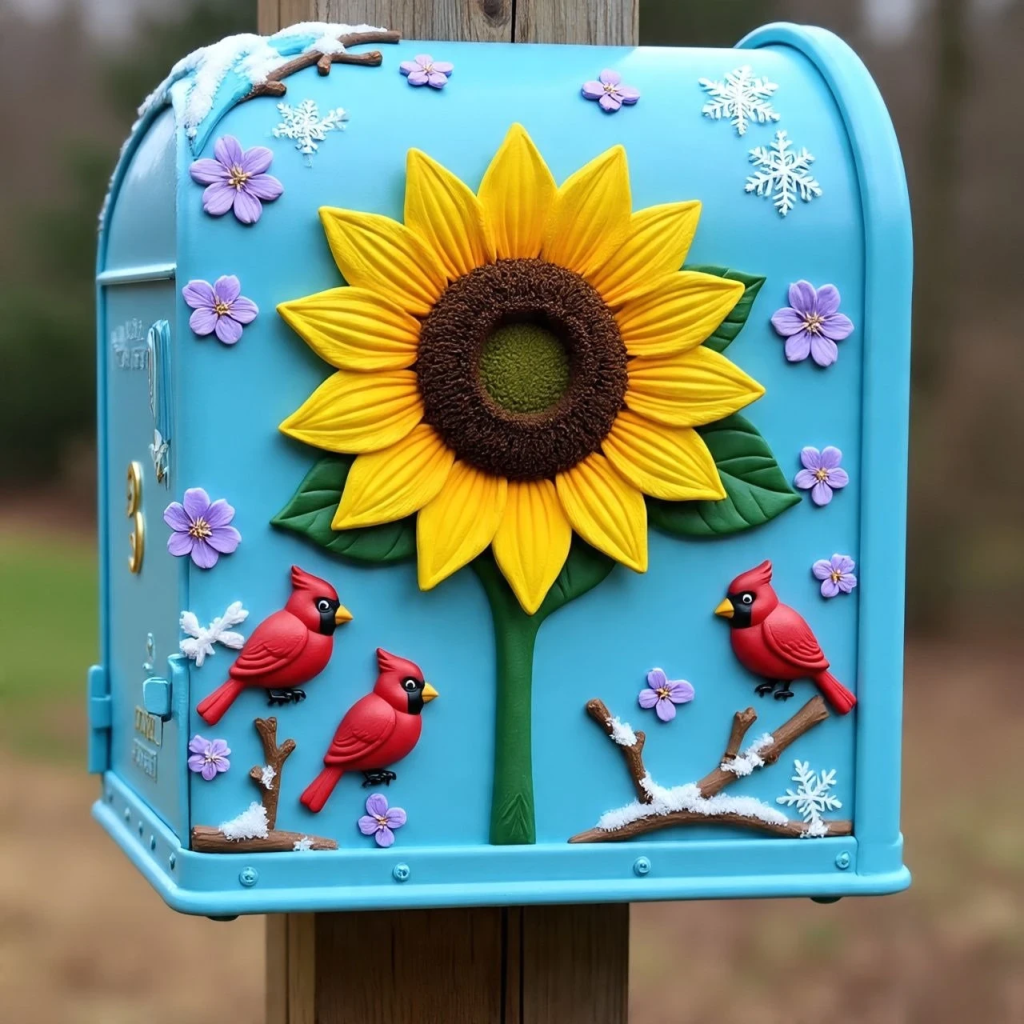 bohemian mailbox decor
