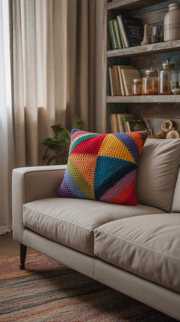 throw pillow ideas for couch with colorful designs