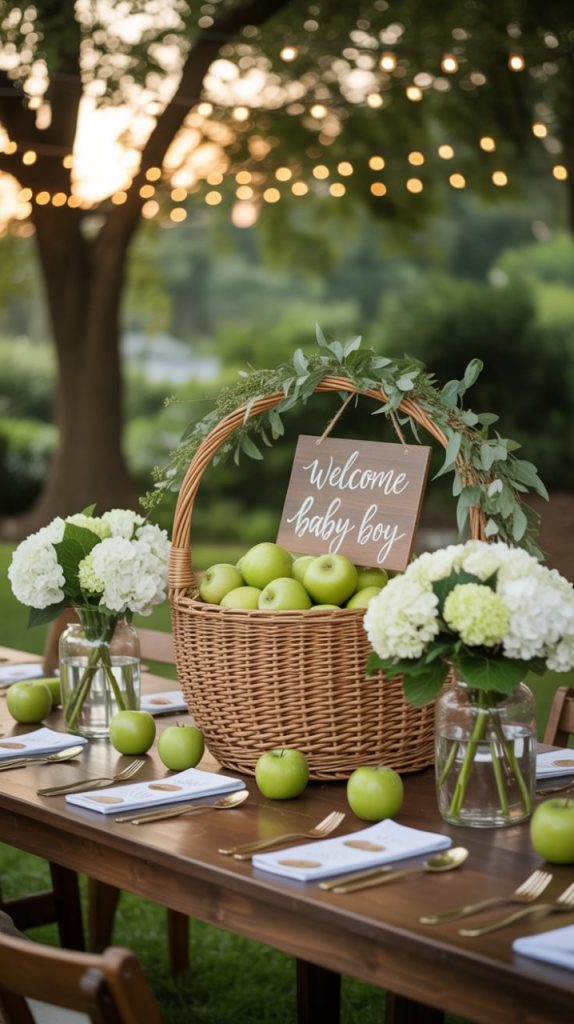 travel-themed adventure baby shower décor