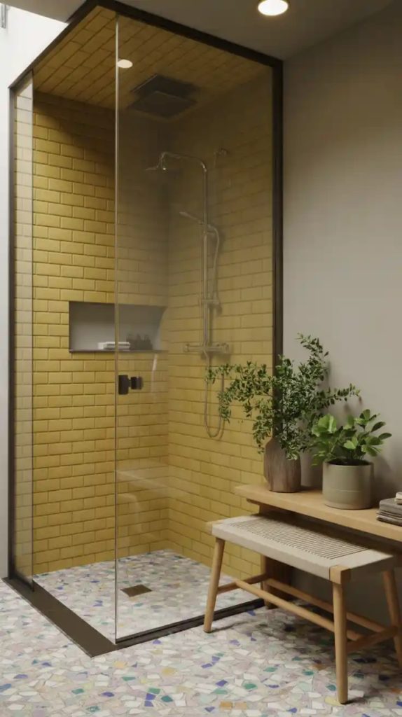 Subway tiles with a boho twist