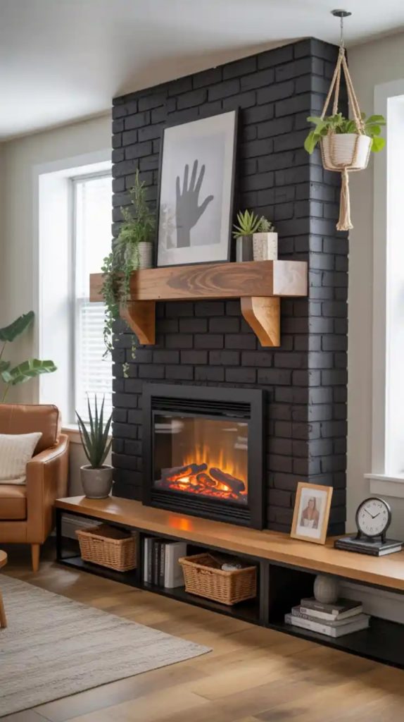 Boho fireplace ideas