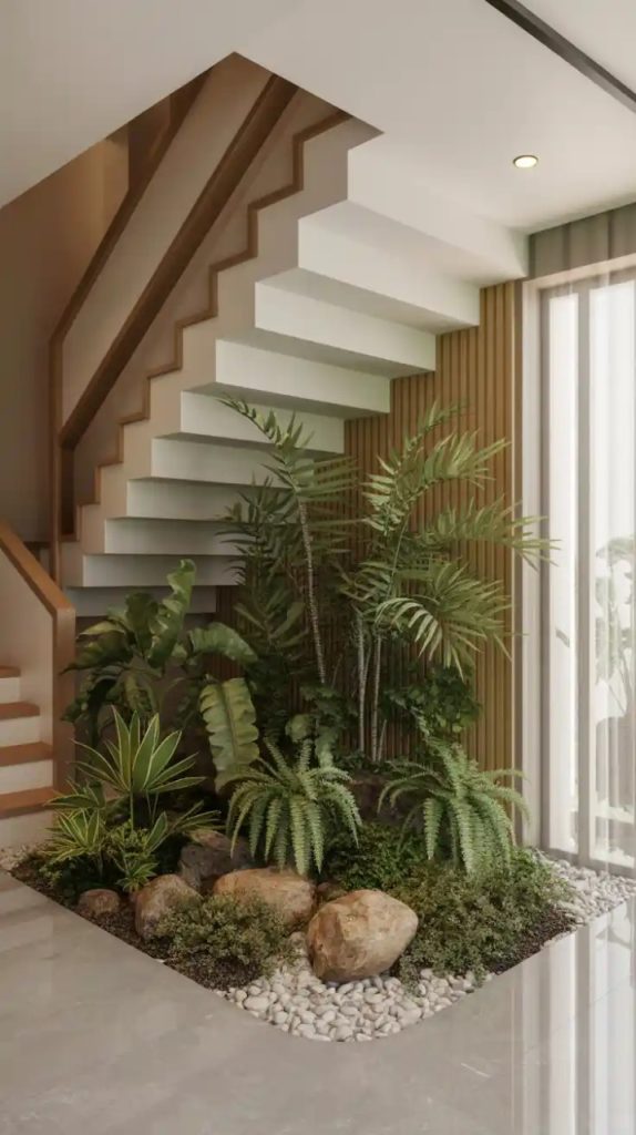 staircase corner décor