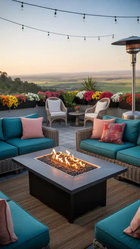 Succulent plants in boho coffee table styling