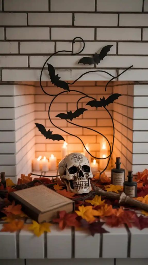 Halloween living room décor
