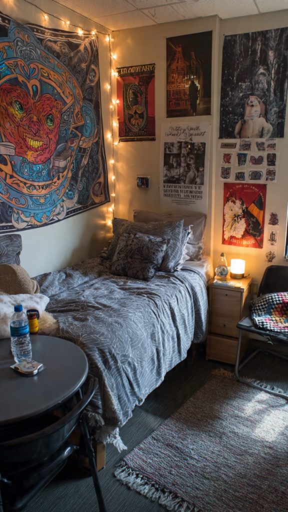 dorm room setup