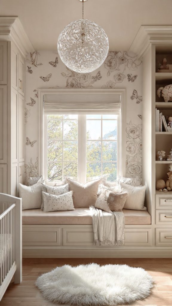 Pastel color palette for butterfly nursery