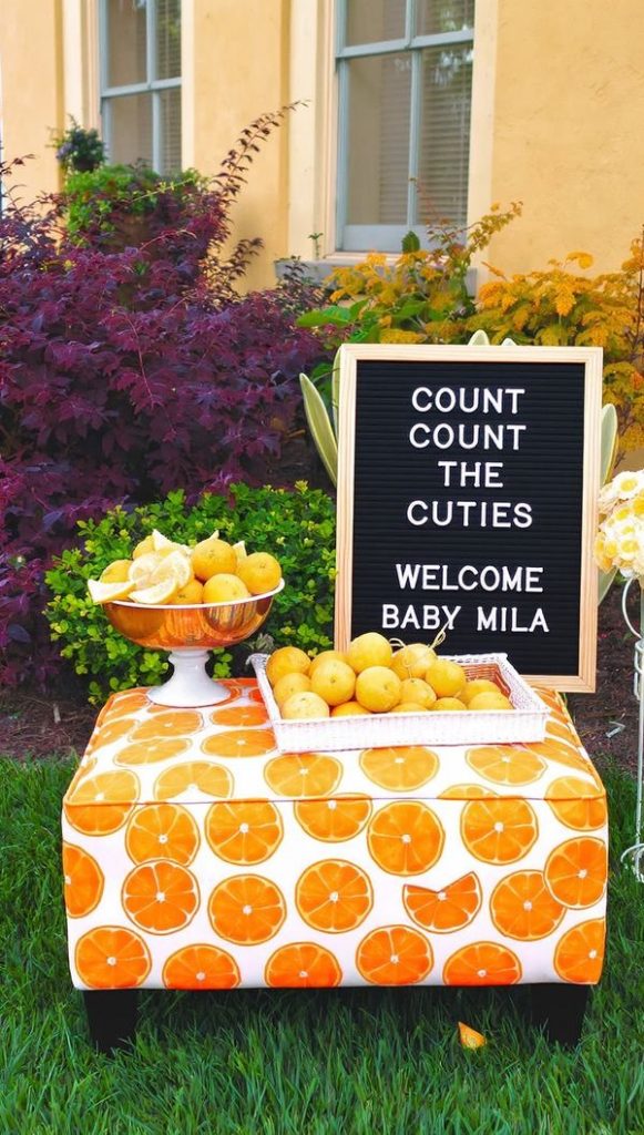 Ice cream double scoop baby shower party table