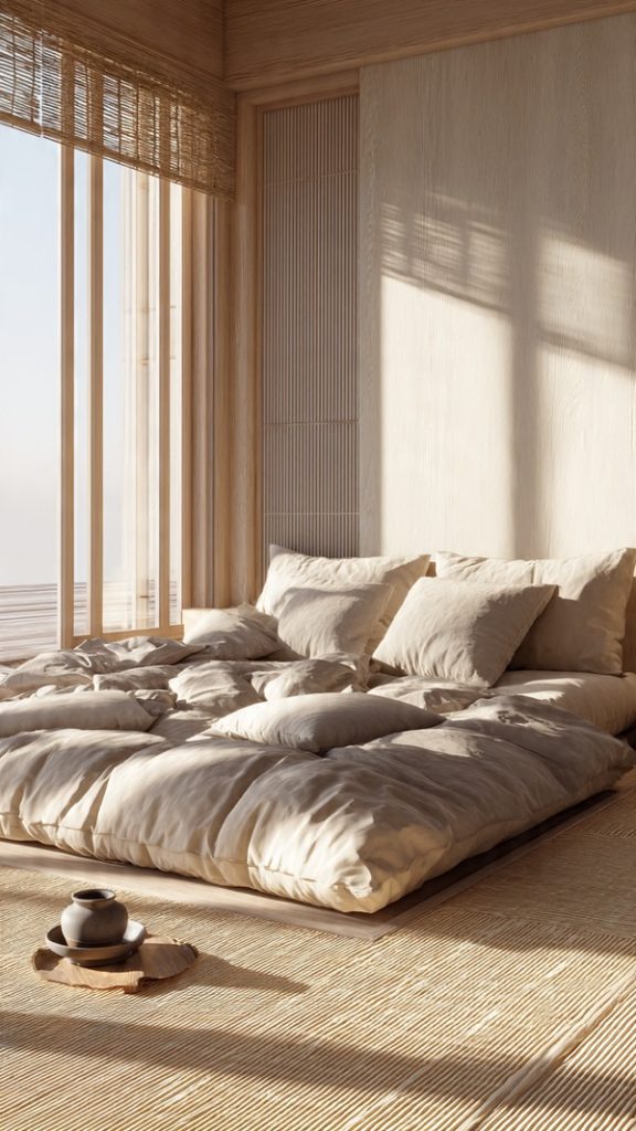 Woven baskets for functional Japandi storage