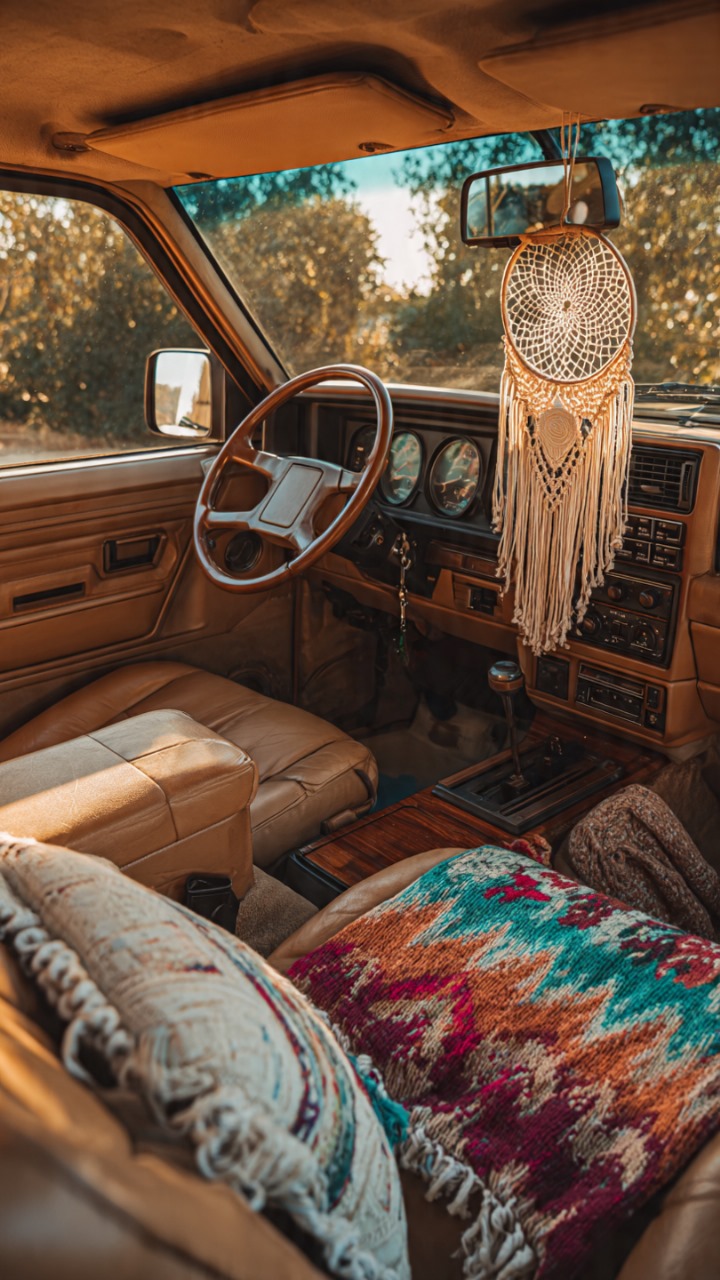 Vintage car interior design