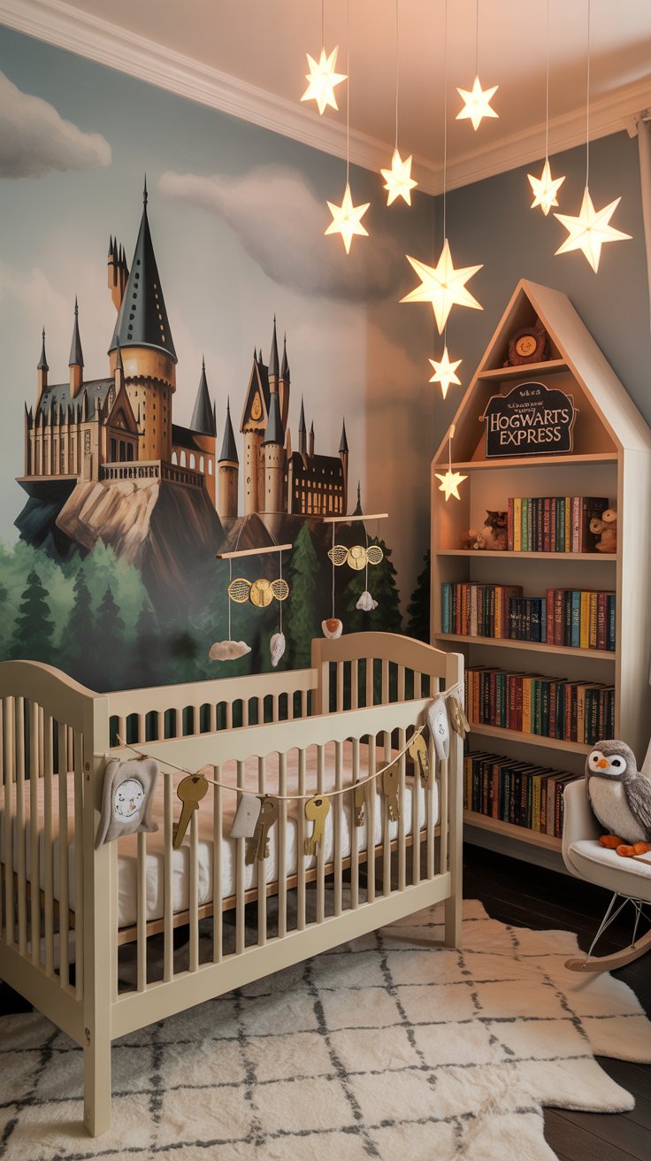 Great Hall dining corner with floating candles